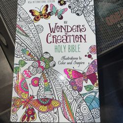 NIV Wonders of Creation Holy Bible, Hardcover : Illustrations to Color & Inspire
