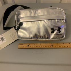 Under Armour silver foil color, Waist Bag or Crossbody . Unisex