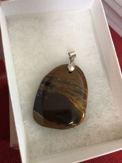 Tiger eye pendant 40mm