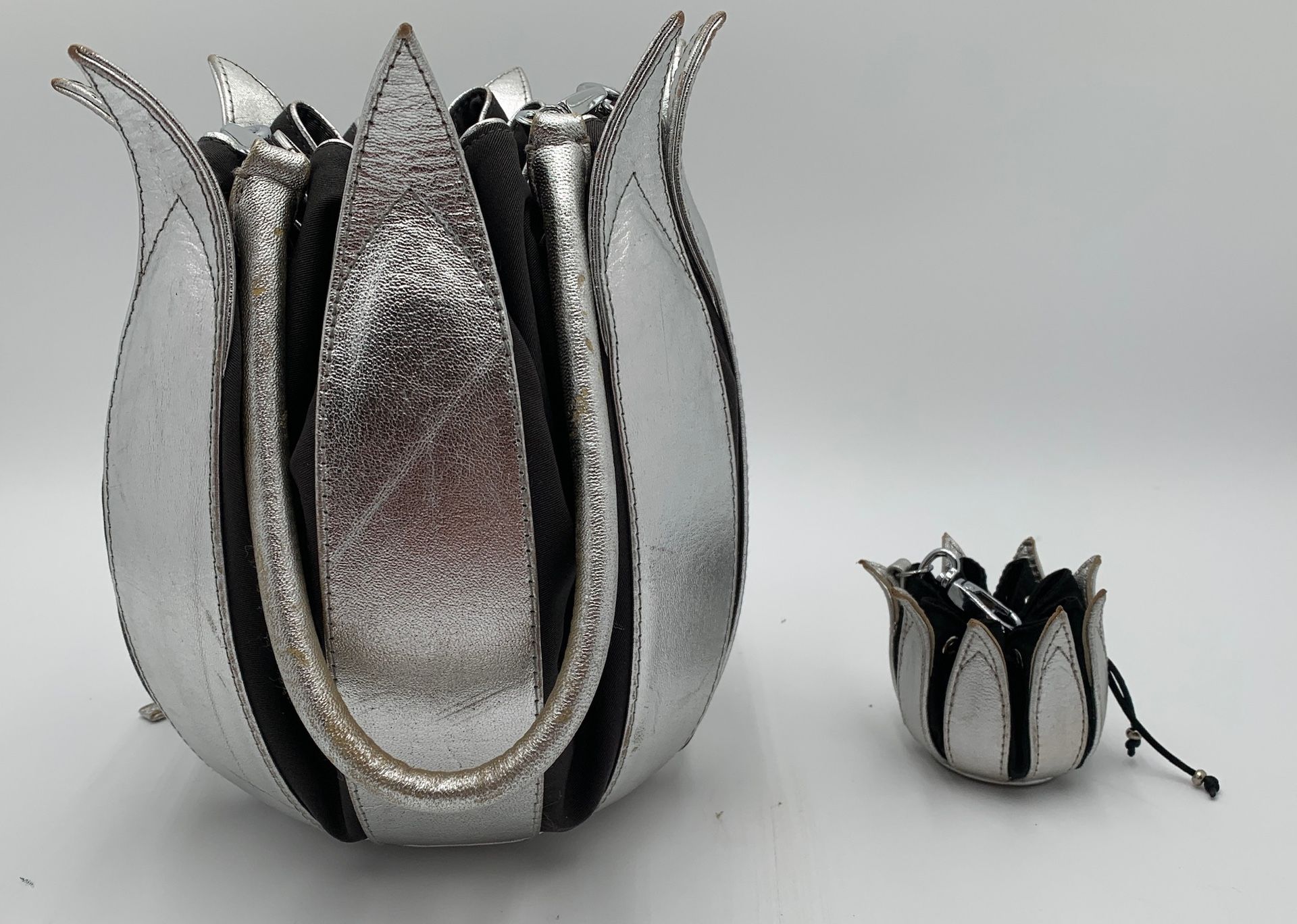 Tulip Bag by Bylin in Silver with My Little Tulip