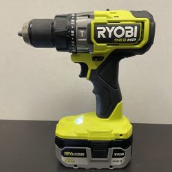 RYOBI ONE+ HP 18V Brushless Cordless 1/2 in. Hammer Drill Kit with (1) 4.0 Ah High Performance Battery, Charger