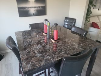 Table Set With 6 Chairs