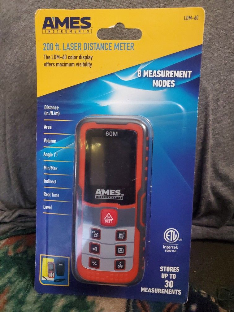 AMES 200 Foot Laser Distance Meter! New!