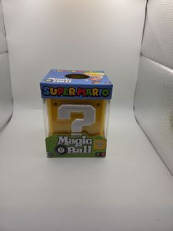 Mattel Games Collection - SUPER MARIO MAGIC 8-BALL QUESTION MARK BLOCK - New