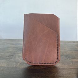 Handmade Leather Card Organizer