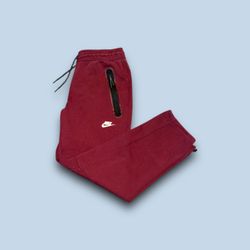Nike sportswear tech fleece sweatpants maroon men’s medium 