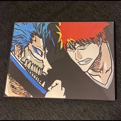 11x14 Framed Glossy Custom Print Poster Of Grimmjow And Ichigo, Bleach!