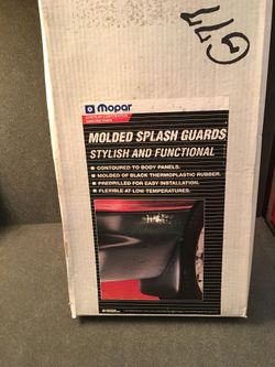 Mopar Part #(contact info removed)3 Molded Splash Guard Front w/Flares 1 Pair NOS