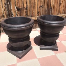 New Flower Pots Made Out Of Cement Beautiful Yard Decoration 