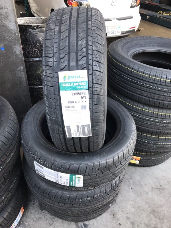 BRAND NEW 215/55/17 JINYU TIRES!!!!!!