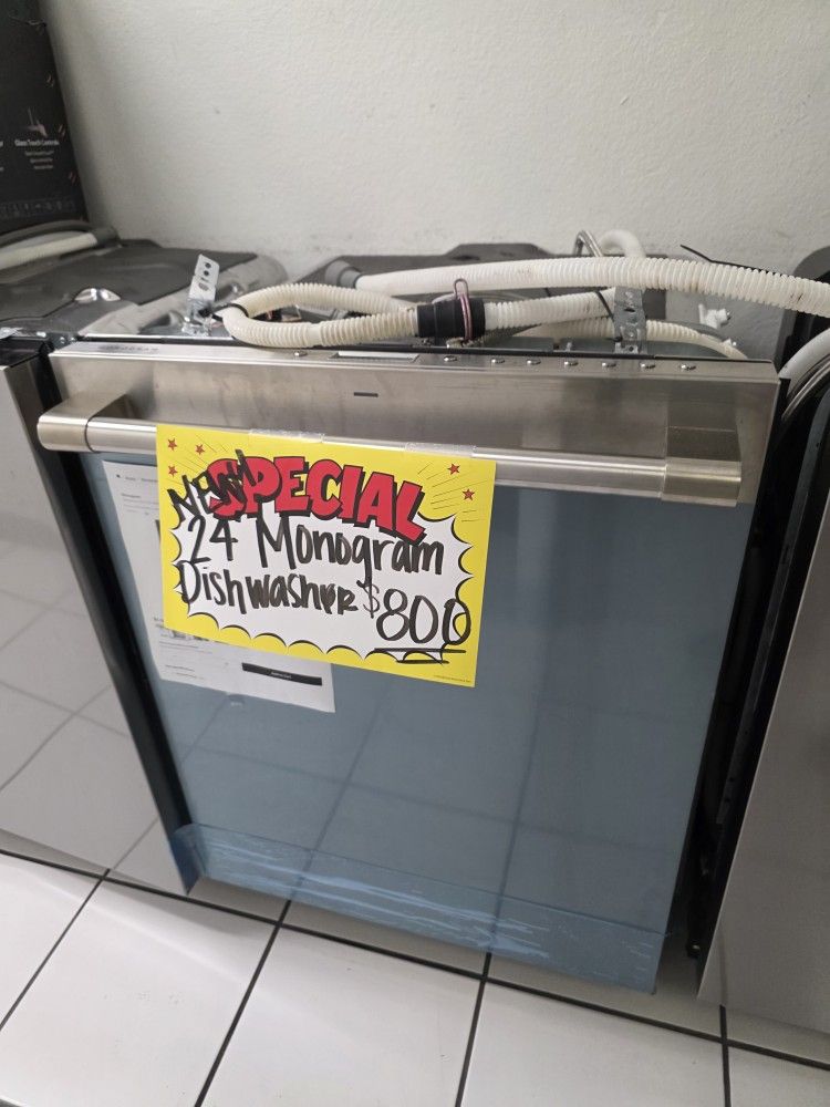 GE MONOGRAM DISHWASHER STAINLESS STEEL