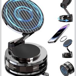 New-Phone Holders for Your car, Car Phone Holder for Magsafe[Upgraded Suction & Magnetic], 360° Adjustable Magnetic Car Phone Mount Compatible with iP