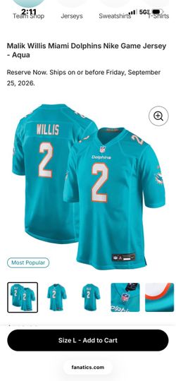 Willis Dolphins jersey