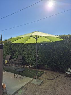9" FT Market Umbrella Patio Color: Green Base Not Included 