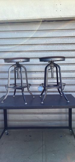 Pair Restoration Hardware Bar Stools