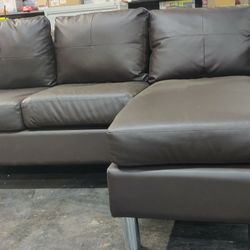 Brand New Espresso Brown Small Apartment Size Sectional 