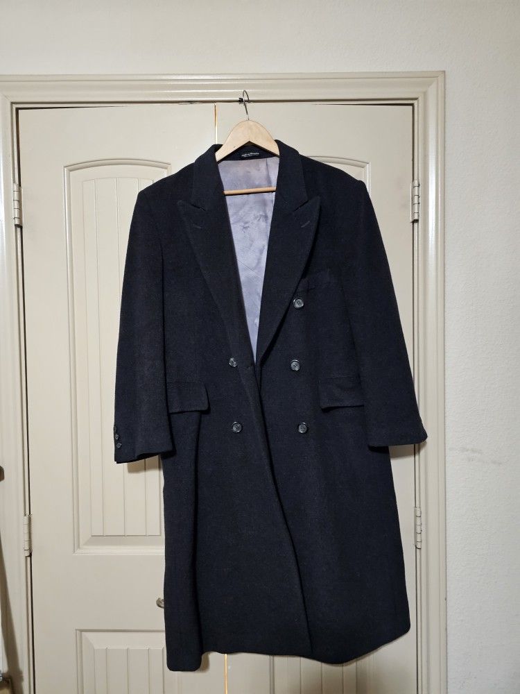 Men's Wool And Cashmere Trench Coat