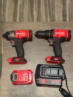 Craftsman V20 20V Drill & Impact Driver Combo Kit w/ Battery & Charger – Open Box