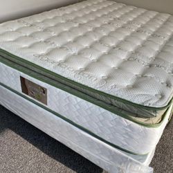 Queen Organic Elite Superior Hybrid Cool Gel Memory Foamm Pillow Top 14inch Matres!!