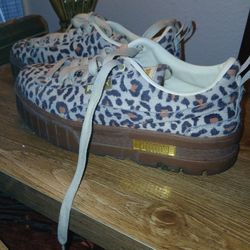 PUMA mayze Leopard Platform Sneakers