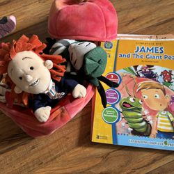 Disney Roald Dahl James and the Giant Peach Plush & Book Literature Kit