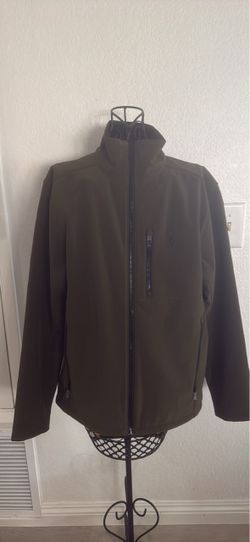 BNWT Polo Ralph Lauren Olive Green Full-Zip Softshell Jacket