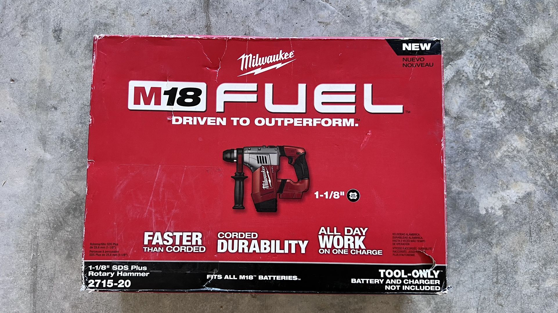 Milwaukee Fuel M18 1 1/8” Rotary Hammer