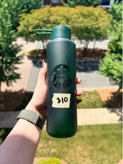 Starbucks green screw top lid water bottle