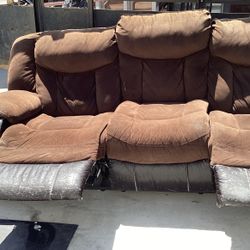 Couch Double Recliner