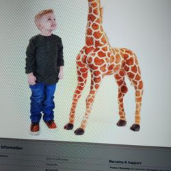 Savannah Giraffe - 48 Inch Giant Stuffed Animal