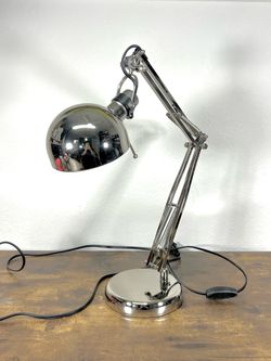 Chrome Architect Desk Lamp – Adjustable Industrial Task Light