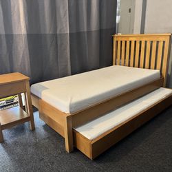 Trundle Bed with Nightstand