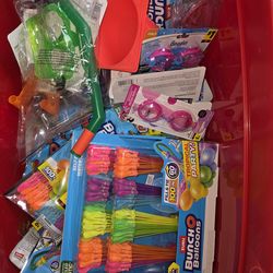 Summer toys and ballons