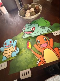 Pokemon/Nintendo/creatures Bulbasaur /Charmander/ Squirtle Cardboard Standees