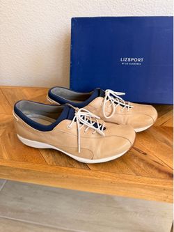 LIZ CLAIBORNE LIZSPORT REBEL Women's Size 9 M Casual Lace Up Natural Tan Leather Shoes West Las Vegas See My Listings Summerlin