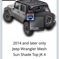 Jeep Wrangler Accessories Mesh Top