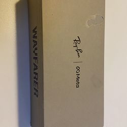 Meta Ray Ban Black Frame With LENSES Green  new in box . 