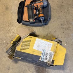 Ridgid Nail Gun And Nails 