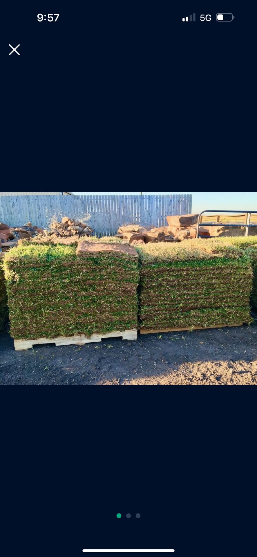 Grass,sod,pallets