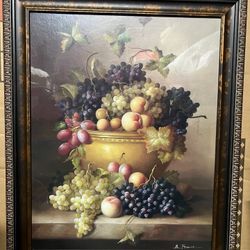 HOME INTERIORS CUADRO DE 🍎 🍇🍐