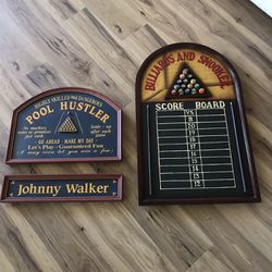Pool Table Signs 