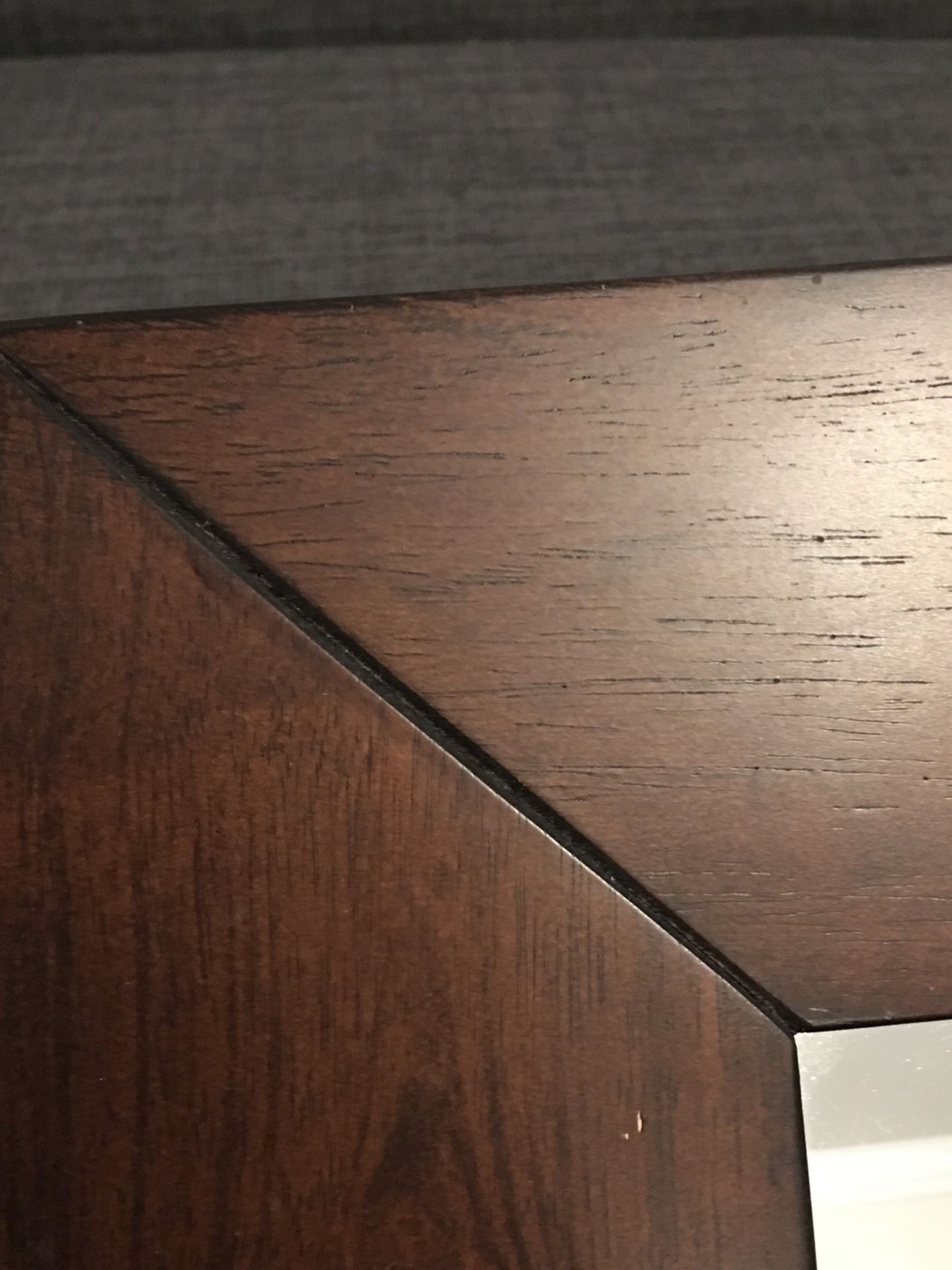 Accent or Dresser Mirror with Wooden Frame