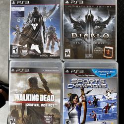 PS3 Games: Destiny, Walking Dead, Diablo, Sports Champions 
