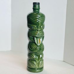 TI-TOKI LIQUEUR NEW ZEALAND Vintage pottery figurine TIKI Maori BOTTLE Empty