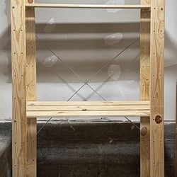 Two Pine Shelving Units - IKEA Ivar
