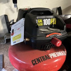 3 Gal 100 Psi Oilless Air Compressor 