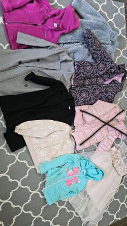 Girls’ 4T–5T Jacket & Coat Bundle – Good Condition