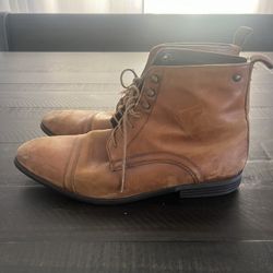 Men’s Base London Brown Leather Boots Size 9.5