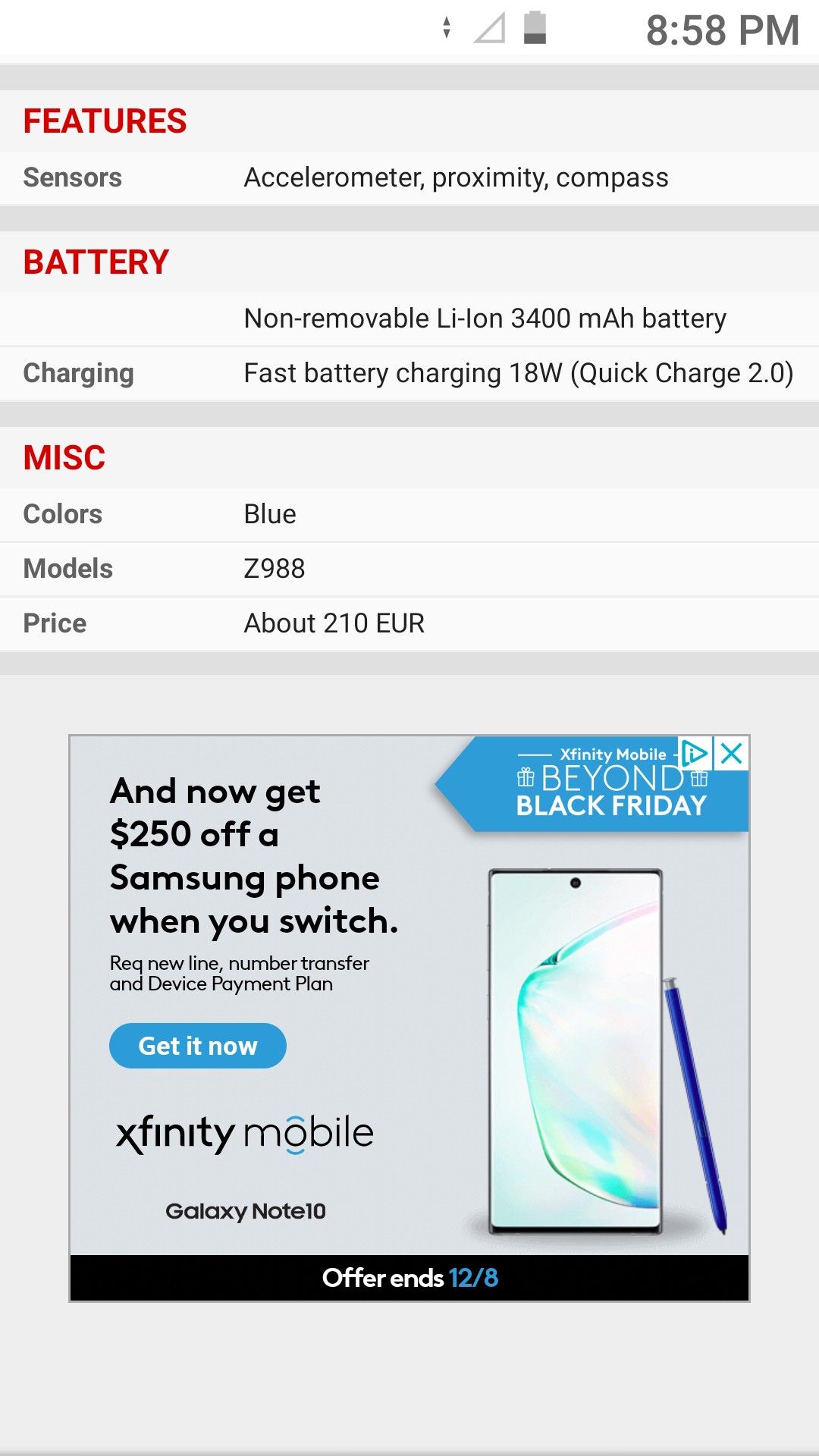ZTE GRAND X MAX 2