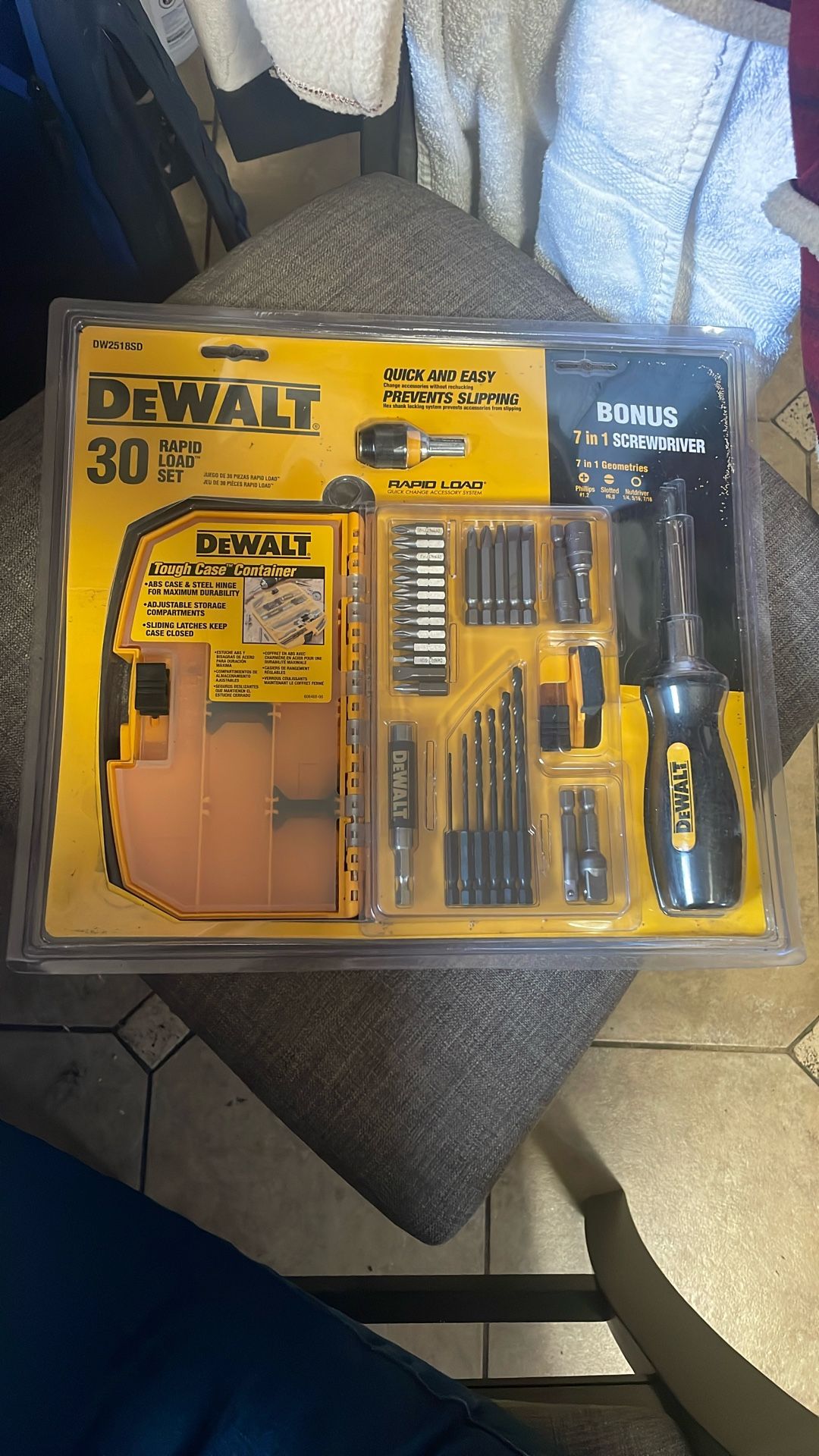 DeWalt 30 Pc Rapid Load Set DW2518SD With Screwdriver 🪛 NEW!!!